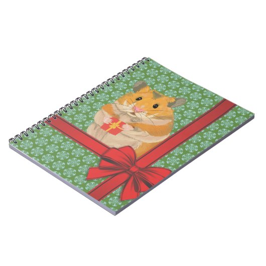 Hammy Kersthamster kerst Notitieboek (Linkerzijde)