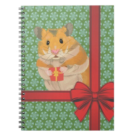 Hammy Kersthamster kerst Notitieboek (Voorkant)