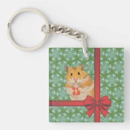 Hammy Kersthamster kerst Sleutelhanger