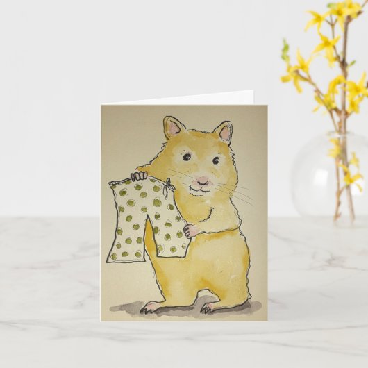 Hammy's Comfy Pants Kaart (Gele Bloem)