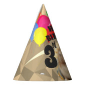 Hammyville - Cute Hamster Brown Pareltjes Feesthoedjes (Links)