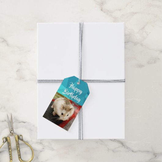 Hammyville - Cute Hamster Cadeaulabel (Met Touw)