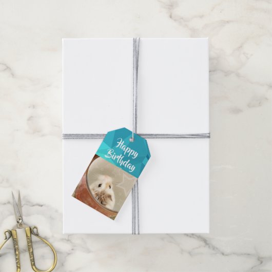 Hammyville - Cute Hamster Cadeaulabel (Met Touw)