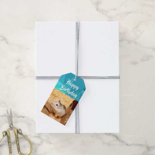 Hammyville - Cute Hamster Cadeaulabel (Met Touw)