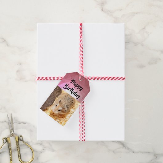 Hammyville - Cute Hamster Cadeaulabel (Met Touw)