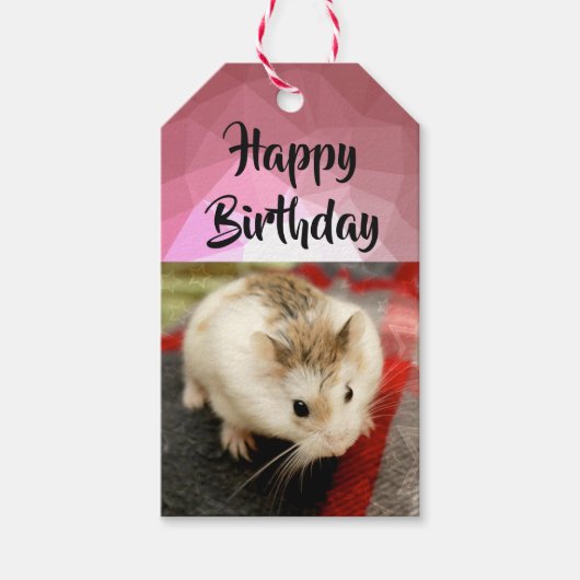 Hammyville - Cute Hamster Cadeaulabel (Voorkant)