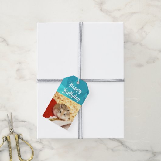 Hammyville - Cute Hamster Cadeaulabel (Met Touw)
