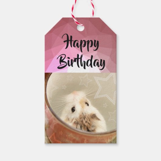 Hammyville - Cute Hamster Cadeaulabel (Voorkant)