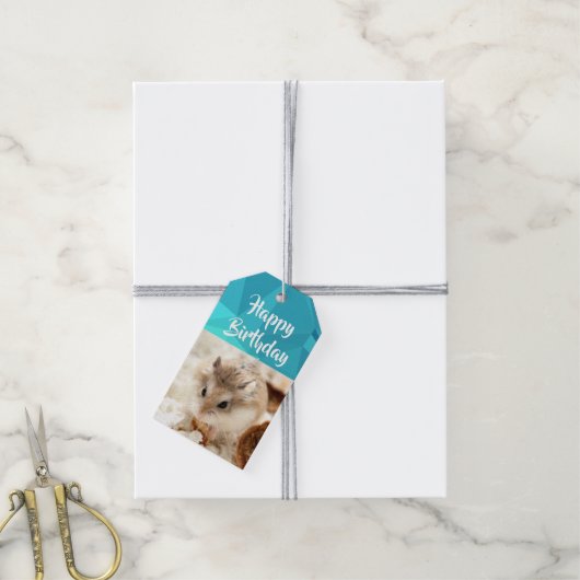 Hammyville - Cute Hamster Cadeaulabel (Met Touw)