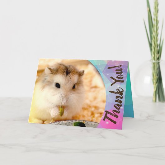 Hammyville - Cute Hamster Dank je Bedankkaart (Voorkant)