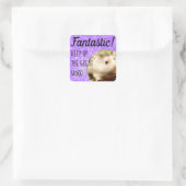 HammyVille - Cute Hamster Fantastic Great Work Vierkante Sticker (Tas)