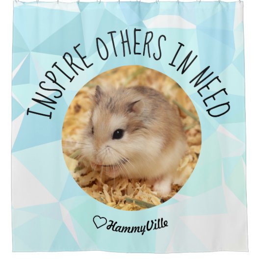 HammyVille - Cute Hamster Fresh & Squeeky Clean Douchegordijn (Voorkant)
