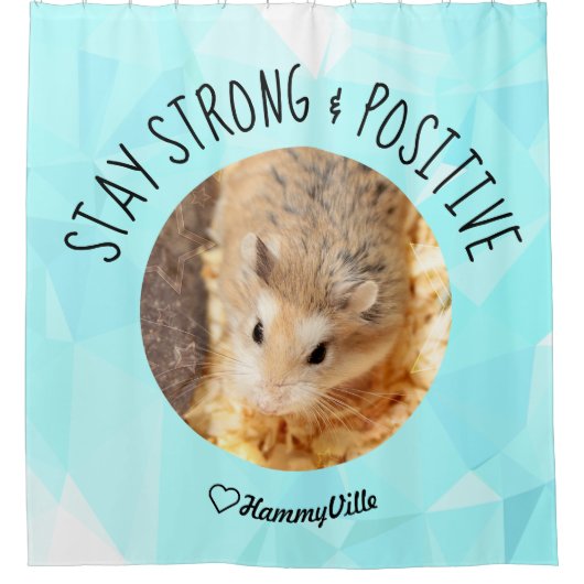 HammyVille - Cute Hamster Fresh & Squeeky Clean Douchegordijn (Voorkant)