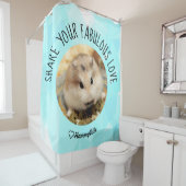 HammyVille - Cute Hamster Fresh & Squeeky Clean Douchegordijn (In situ)