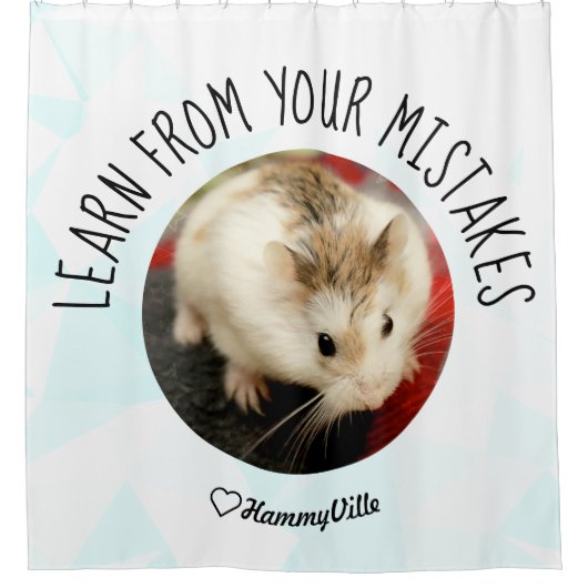 HammyVille - Cute Hamster Fresh & Squeeky Clean Douchegordijn (Voorkant)