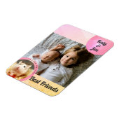 HammyVille - Cute Hamster Friendship Personalize Magneet (Linkerzijde)