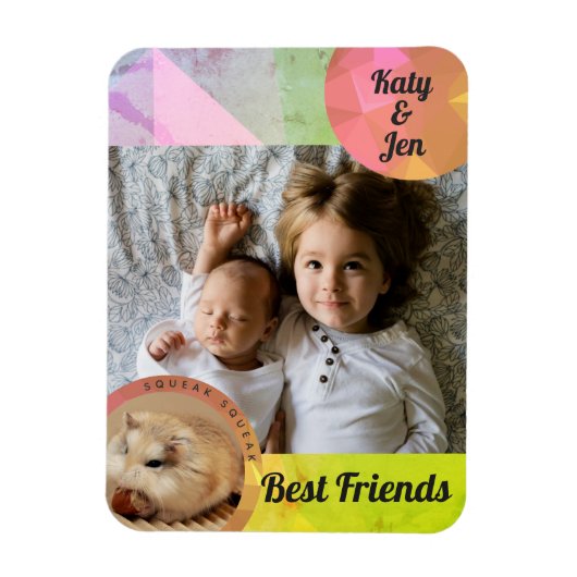 HammyVille - Cute Hamster Friendship Personalize Magneet (Verticaal)