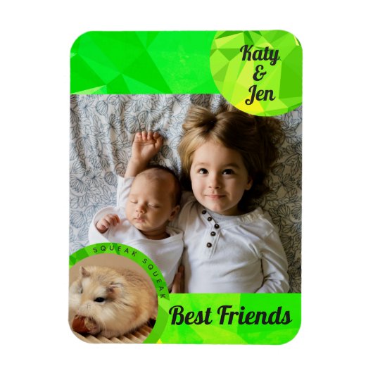 HammyVille - Cute Hamster Friendship Personalize Magneet (Verticaal)