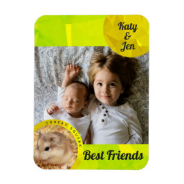 HammyVille - Cute Hamster Friendship Personalize Magneet