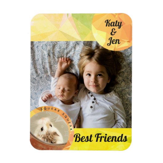 HammyVille - Cute Hamster Friendship Personalize Magneet (Verticaal)