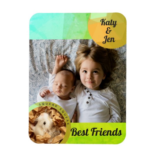 HammyVille - Cute Hamster Friendship Personalize Magneet (Verticaal)