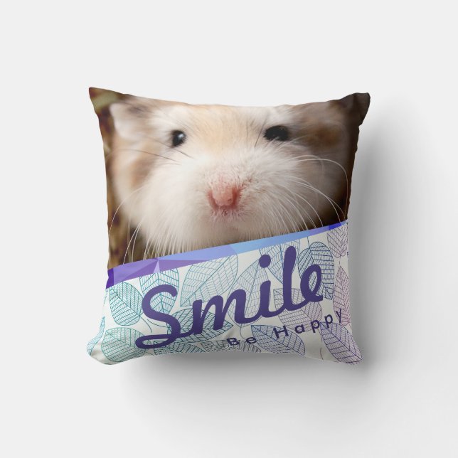 Hammyville - Cute Hamster Geo Design Kussen (Voorkant)