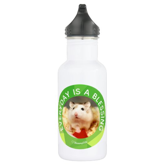 Hammyville - Cute Hamster Gepersonaliseerd je eige Waterfles (Rechts)