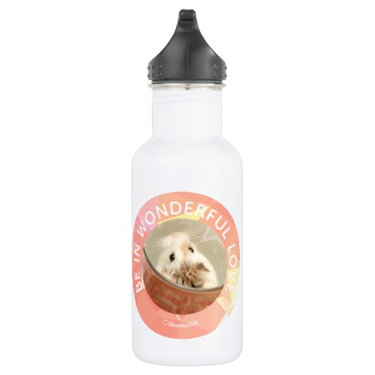 Hammyville - Cute Hamster Gepersonaliseerd je eige Waterfles (Rechts)