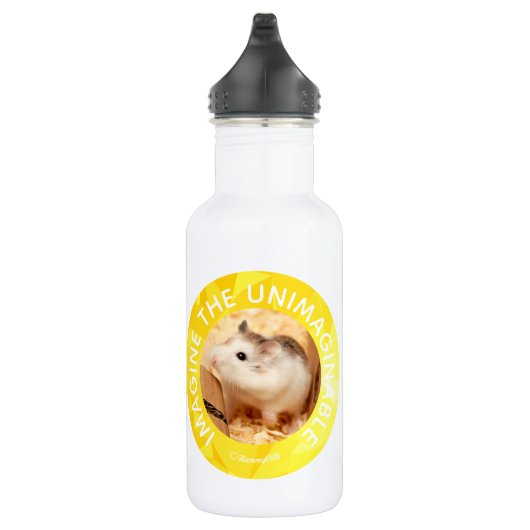 Hammyville - Cute Hamster Gepersonaliseerd je eige Waterfles (Rechts)