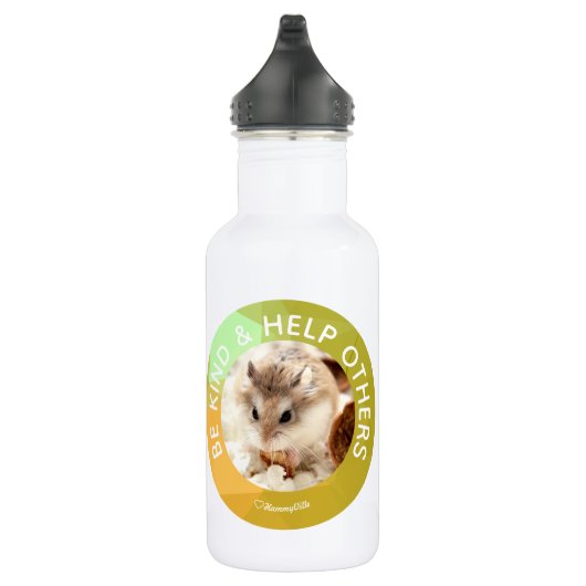 Hammyville - Cute Hamster Gepersonaliseerd je eige Waterfles (Rechts)
