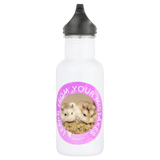Hammyville - Cute Hamster Gepersonaliseerd je eige Waterfles (Rechts)