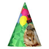 Hammyville - Cute Hamster Green Pareltjes Feesthoedjes (Links)