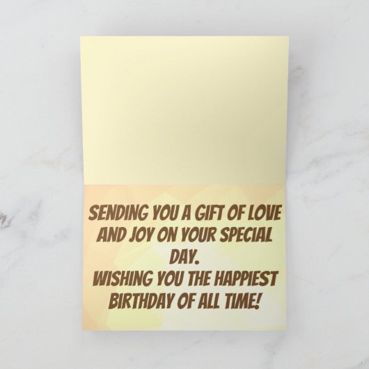 Hammyville - Cute Hamster Happy Birthday Kaart (Binnen)