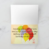 Hammyville - Cute Hamster Happy Birthday Kaart (Binnen)