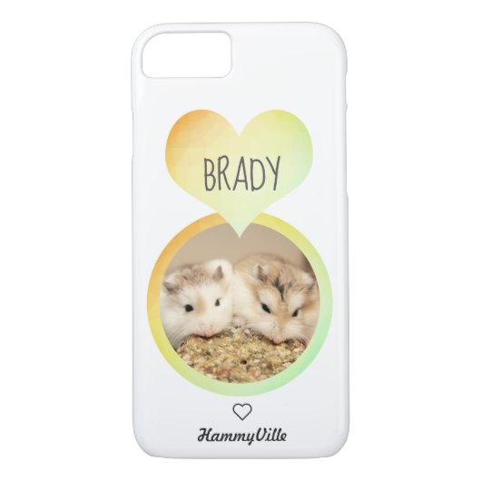 Hammyville - Cute Hamster Heart Case-Mate iPhone Case (Achterkant)