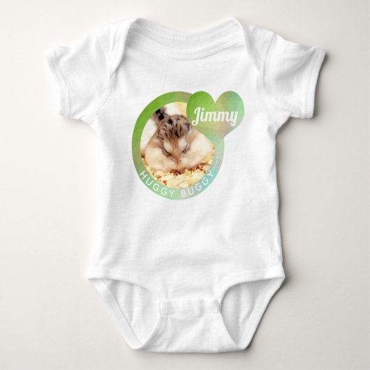 HammyVille - Cute Hamster Heart Huggy Buggy Romper (Voorkant)