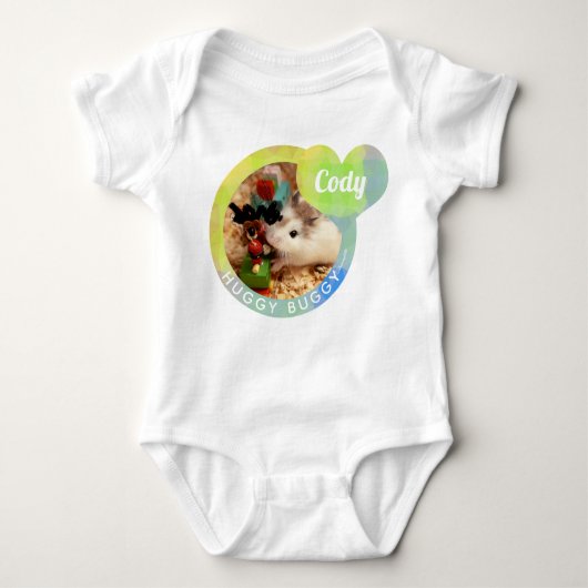 HammyVille - Cute Hamster Heart Huggy Buggy Romper (Voorkant)