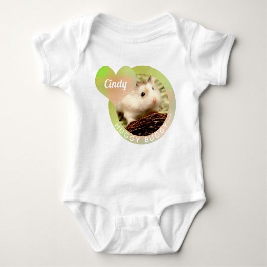 HammyVille - Cute Hamster Heart Huggy Buggy Romper (Voorkant)