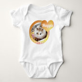 HammyVille - Cute Hamster Heart Huggy Buggy Romper (Voorkant)