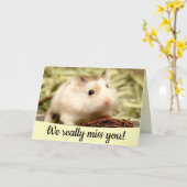 Hammyville - Cute Hamster Kaart (Gele Bloem)