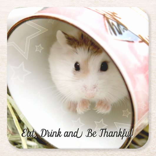 Hammyville - Cute Hamster Kartonnen Onderzetters (Voorkant)