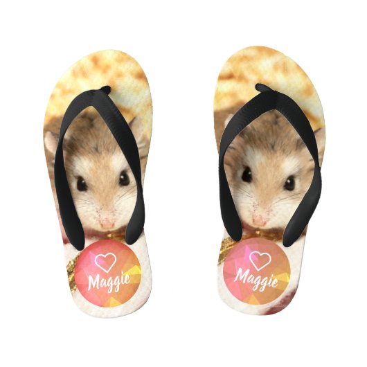 HammyVille - Cute Hamster Kinder Teenslippers (Voetbed)