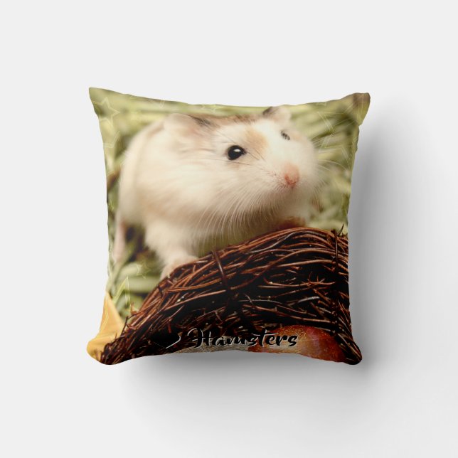 Hammyville - Cute Hamster Kussen (Voorkant)