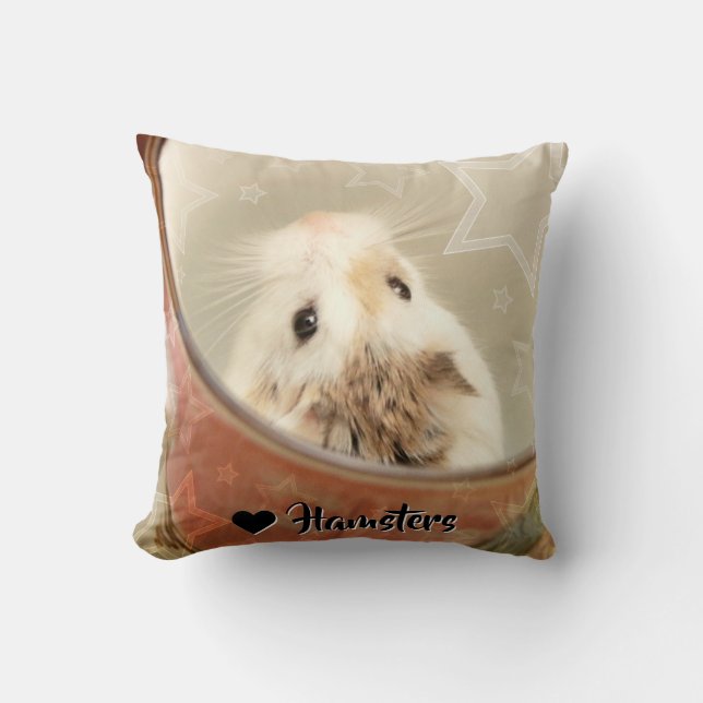 Hammyville - Cute Hamster Kussen (Voorkant)