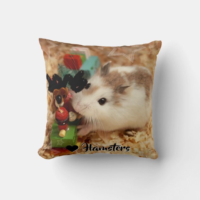 Hammyville - Cute Hamster Kussen (Voorkant)