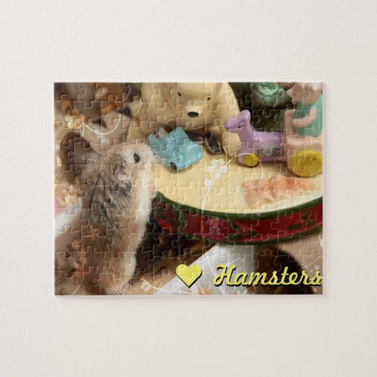Hammyville - Cute Hamster Legpuzzel (Horizontaal)