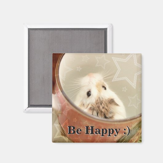 Hammyville - Cute Hamster Magneet (Voorkant / Achterkant)