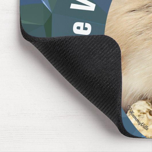 HammyVille - Cute Hamster Positive Vibes only Muismat (Hoek)