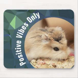 HammyVille - Cute Hamster Positive Vibes only Muismat