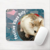HammyVille - Cute Hamster Positive Vibes Only Muismat (Met muis)